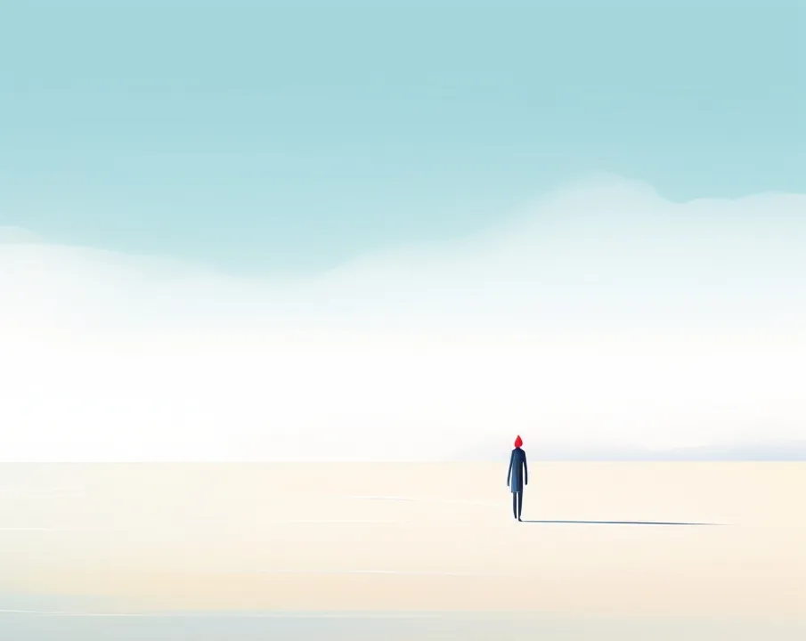 Bright, open scene generated by a workshop participant.