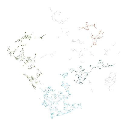UMAP+HDBSCAN embedding of Vatican City