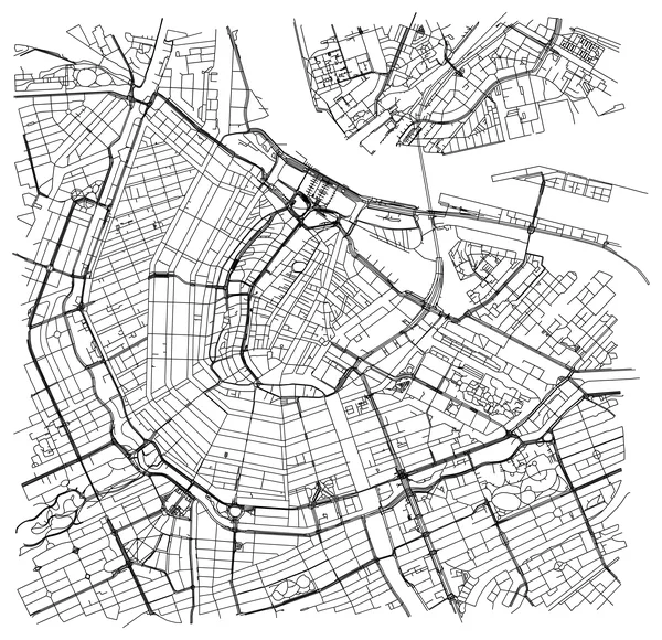 Street map of Amsterdam