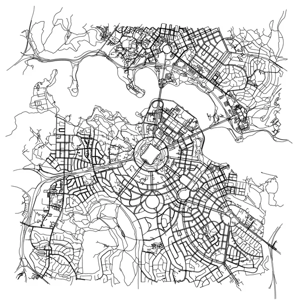 Street map of Canberra