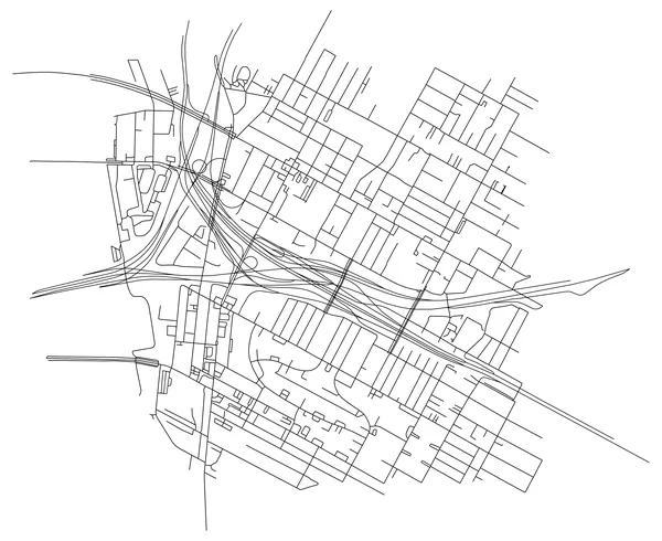 Street map of Los Angeles