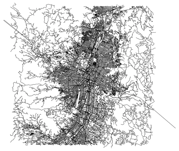 Street map of Medellín