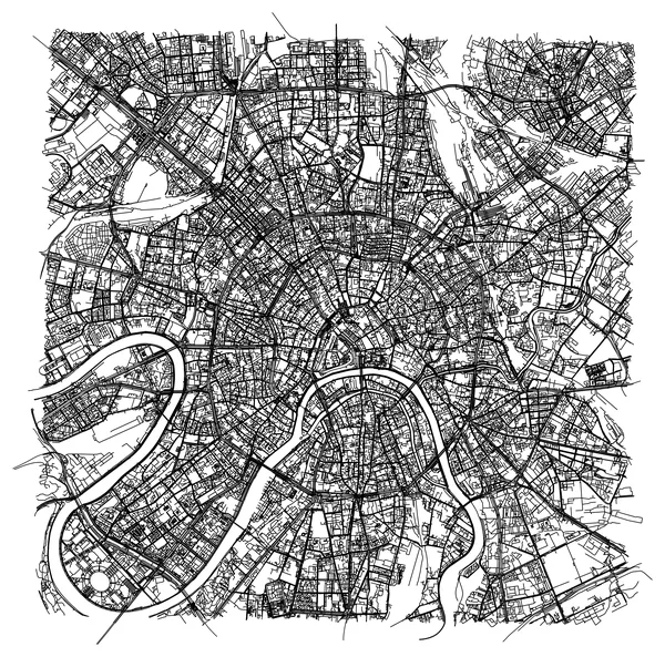 Street map of Moscow