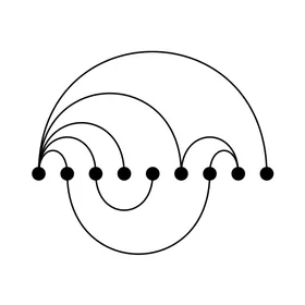 Arc Diagram taxonomy icon
