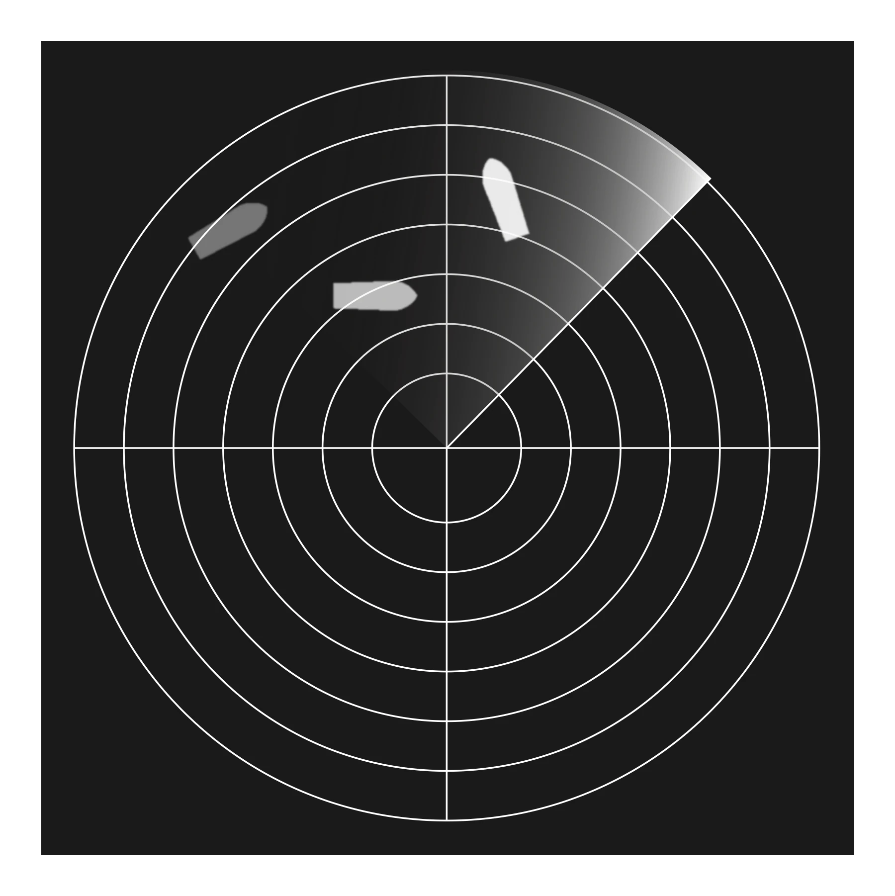 Figure 6. Radar systems has an origin as visualization reference.