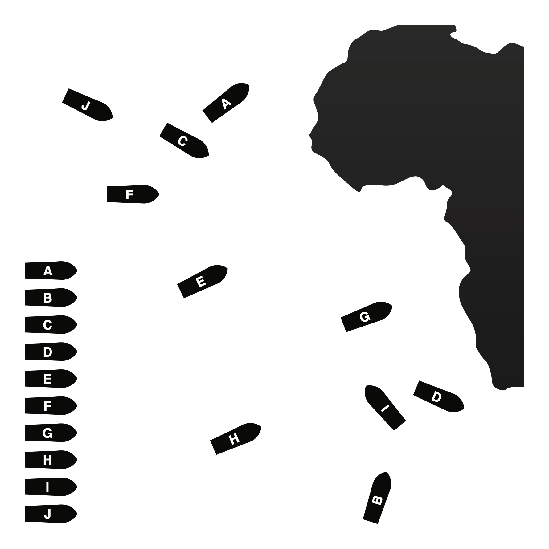 Figure 7. Mapping between a list and a geographic visualization improves understanding.