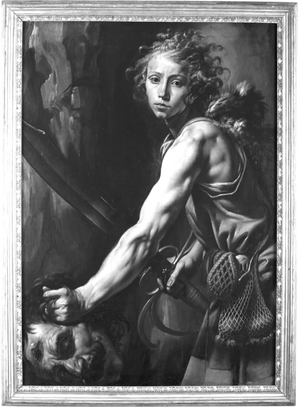 Tanzio da Varallo’s schilderij van David boven het hoofd van Goliath
