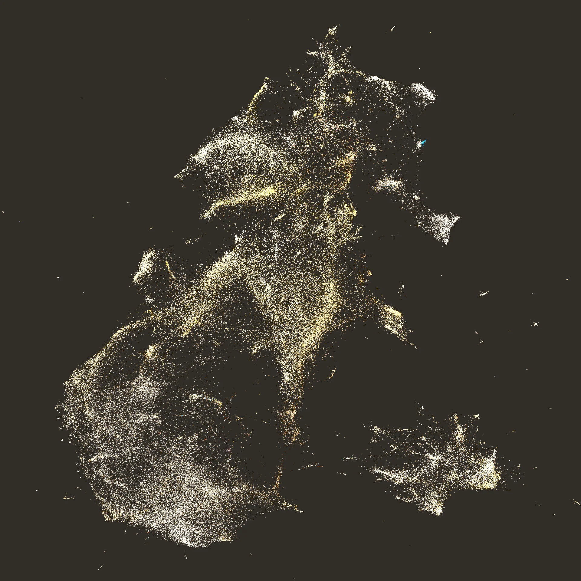 Figure 4. Surprise Machines visualization of Harvard Art Museums’ 200,000+ digitized images, mapping visual similarities to enable visitors to explore the museum’s vast collection through unexpected connections and choreographic interaction (Rodighiero et al. 2022).