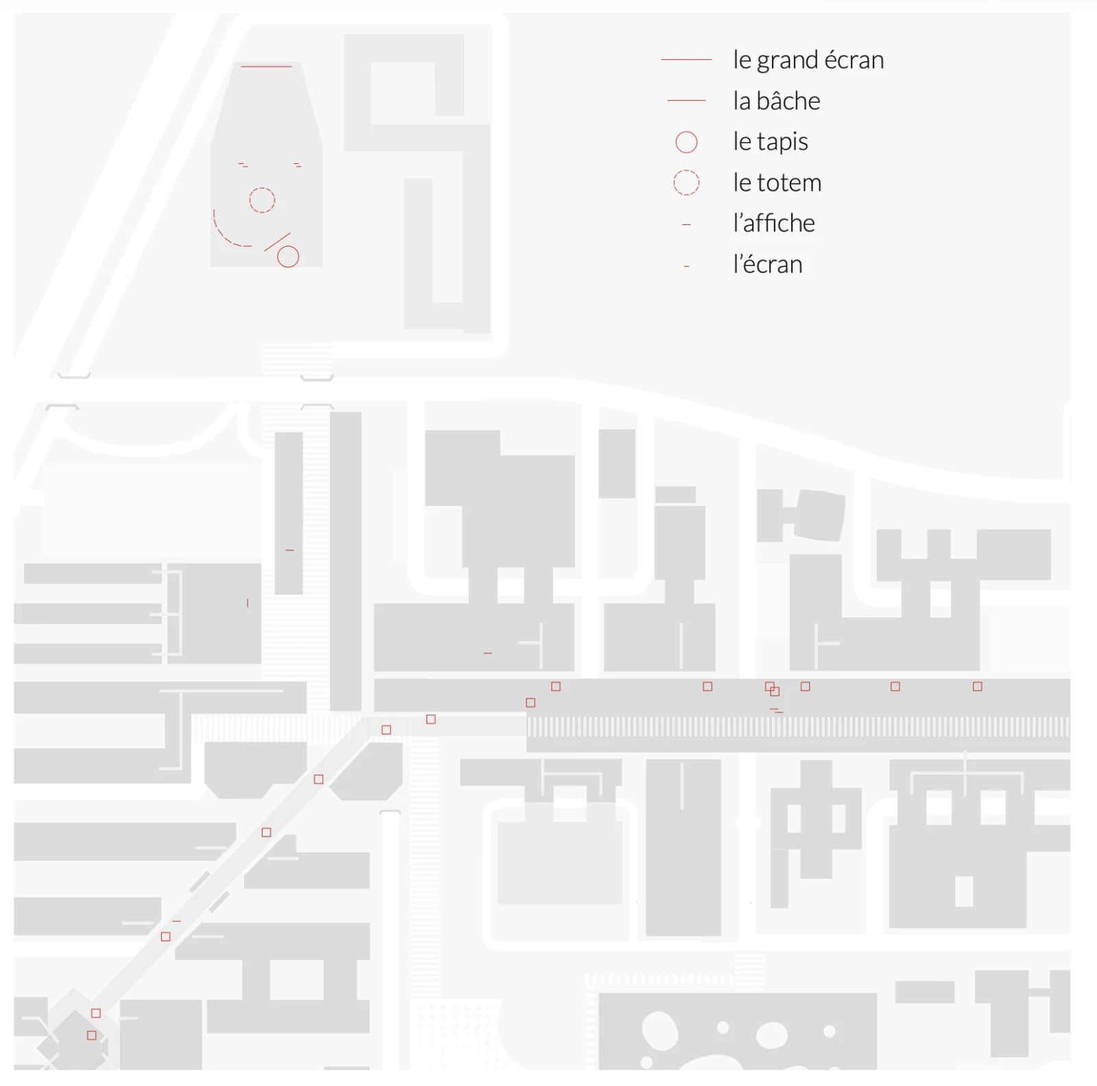Figure 3. Plan des cartographies.